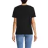 Women's Short Sleeve Linen Blend V-Neck Tee, Back