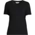 Women's Short Sleeve Linen Blend V-Neck Tee, Front