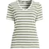 Women's Short Sleeve Linen Blend V-neck Tee, Front
