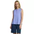 Women's Linen Blend Ruffle Trim Tank Top, Front