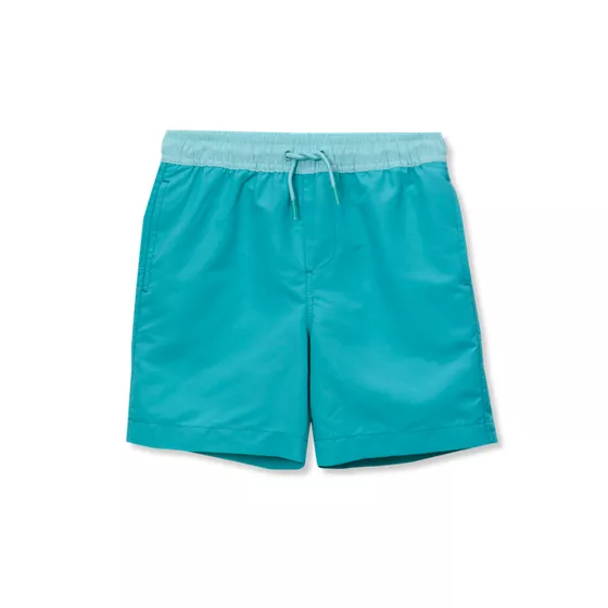 Boys Chlorine Resistant 5in Swim Trunks with Mesh Liner - primary