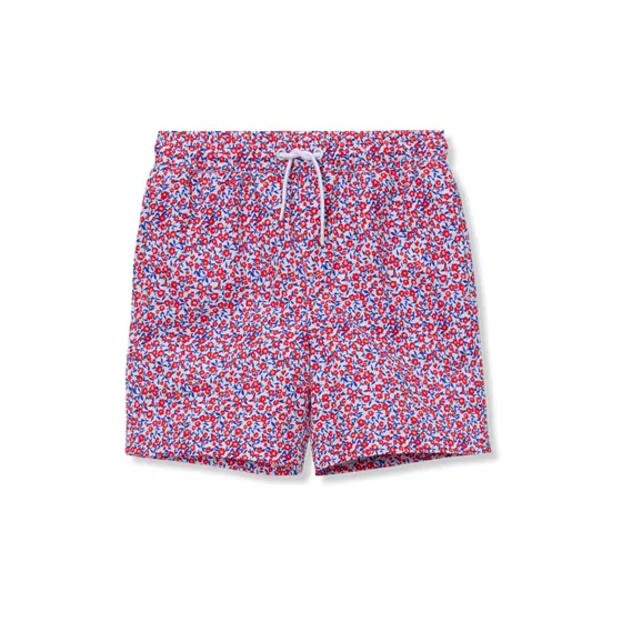 Boys Chlorine Resistant 5" Swim Trunks with Mesh Liner - primary