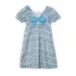 Girls Short Sleeve Bow Dress, alternative image