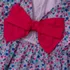 Girls Short Sleeve Bow Dress, alternative image