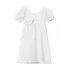 Girls Short Sleeve Eyelet Bow Dress, alternative image