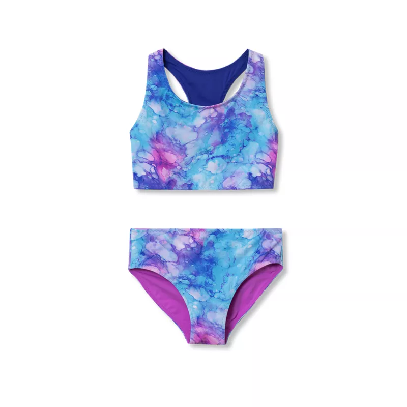 Girls Reversible Sporty Bikini Swimsuit Set, alternative image
