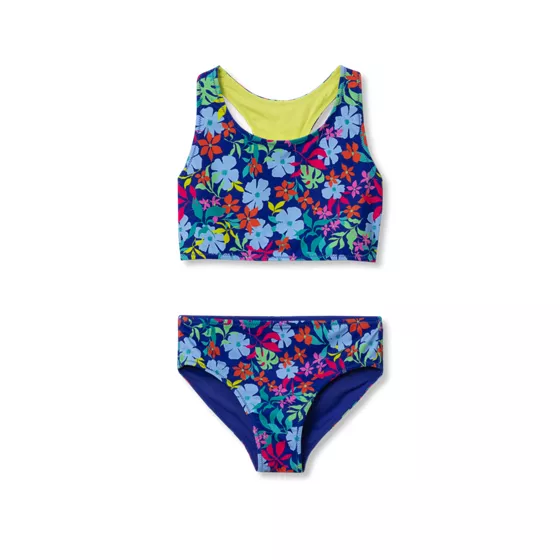 Girls Reversible Sporty Bikini Swimsuit Set - primary