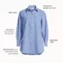 Women's Oversized Seersucker Shirt, alternative image