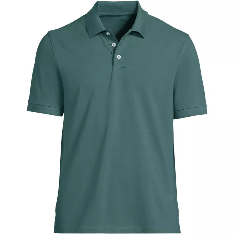 Men's Big and Tall Short Sleeve Performance Mesh Pique Polo, Front