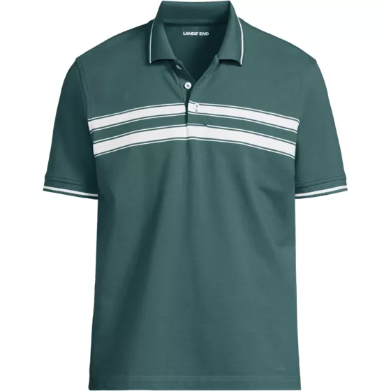 Men's Tall Short Sleeve Performance Mesh Pique Polo - primary