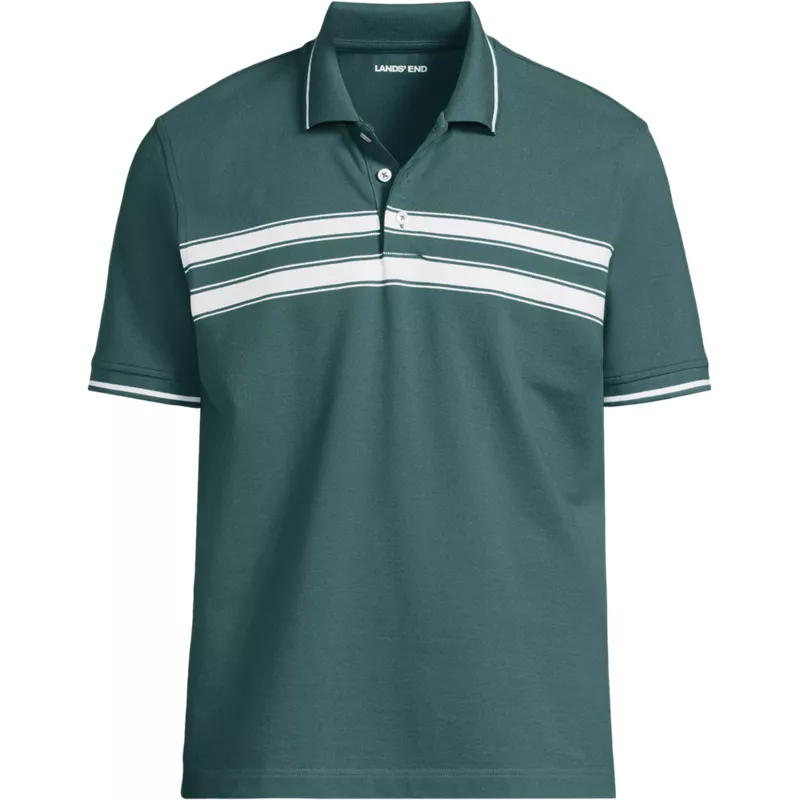 Men's Tall Short Sleeve Performance Mesh Pique Polo, Front