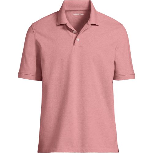 Short Sleeve Performance Piqué Polo, Men, size: XL, regular, Pink, Cotton-blend, by Lands' End