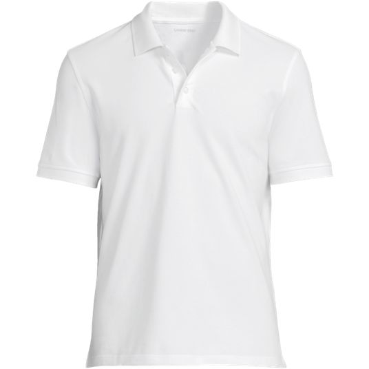 Men's White Polo Shirts | Lands' End