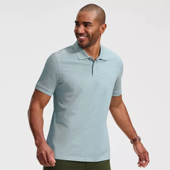 Men's Tall Short Sleeve Performance Mesh Pique Polo - primary