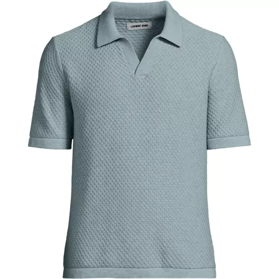 Men's Short Sleeve Johnny Collar Polo - primary