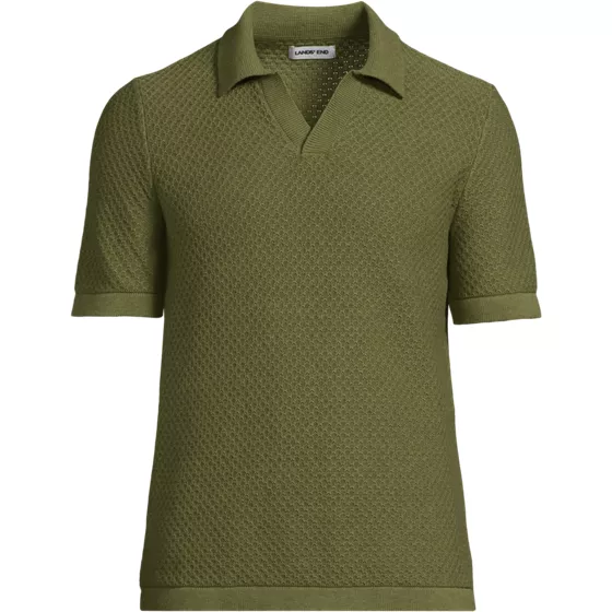 Men's Short Sleeve Johnny Collar Polo - primary