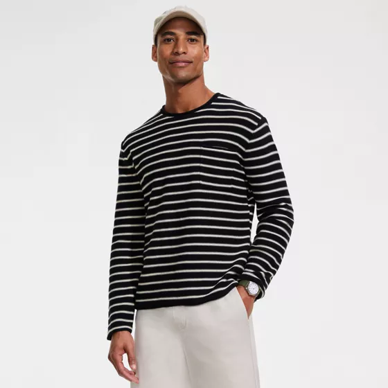 Men's Long Sleeve Cotton Rollneck Sweater - primary