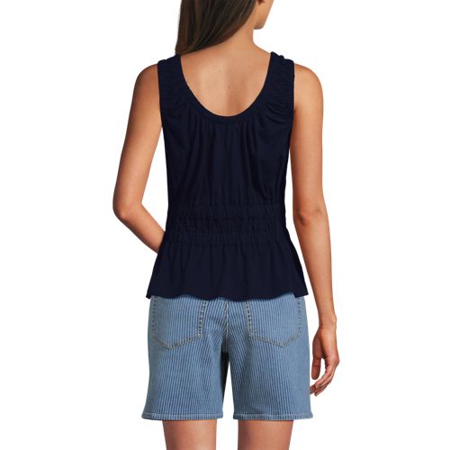 Women's Slub Rouched Tank Top - image 3
