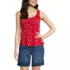 Women's Slub Rouched Tank Top, Front