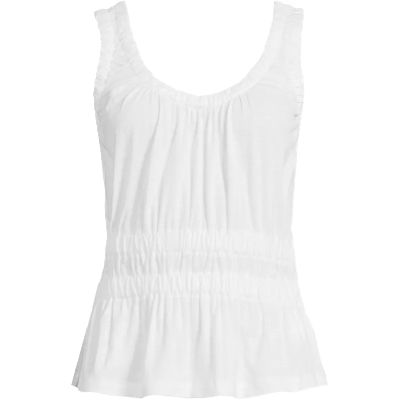 Women's Slub Rouched Tank Top, Front