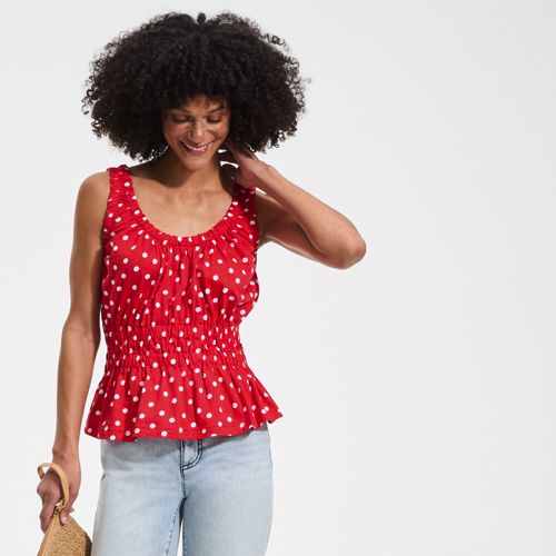 Women's Slub Rouched Tank Top - image 4