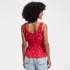 Women's Slub Rouched Tank Top, Back