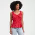 Women's Slub Rouched Tank Top, Front