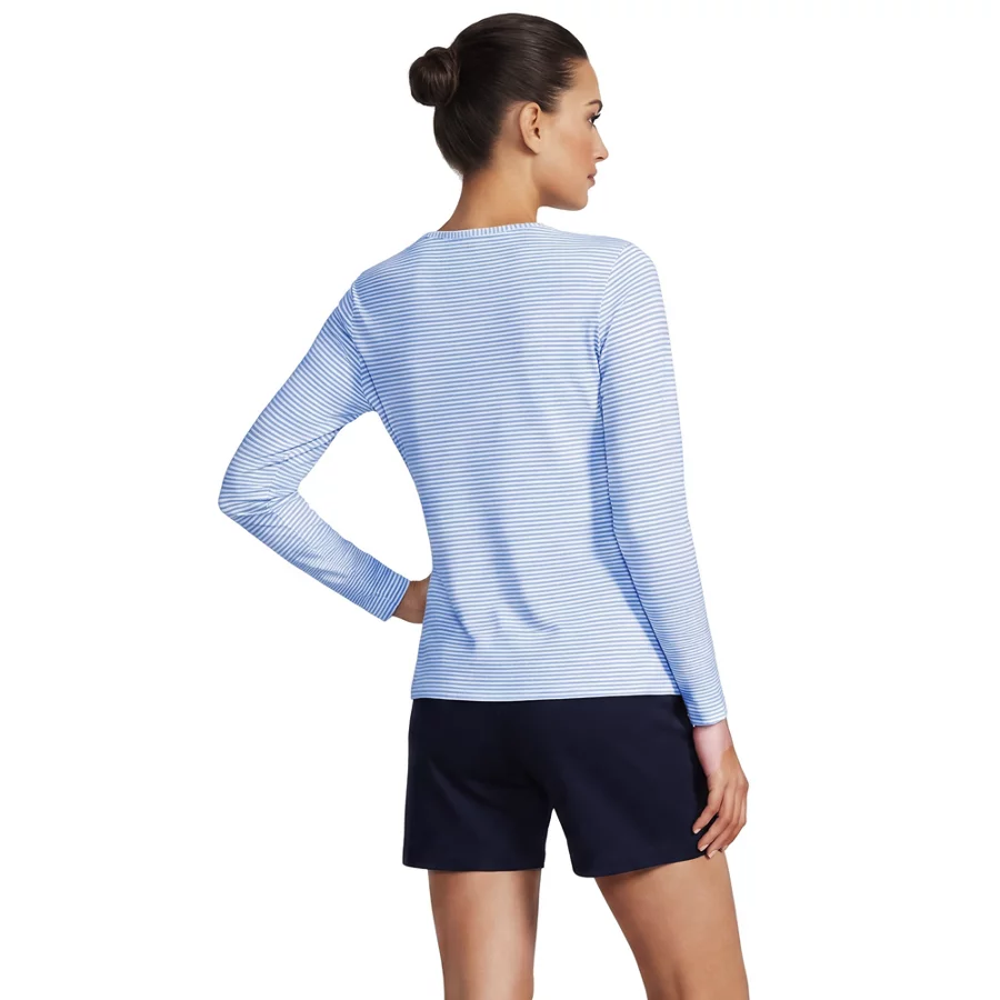 Women's Long Sleeve Crewneck Garden Tee   Sunshade UPF 50 Quick Dry