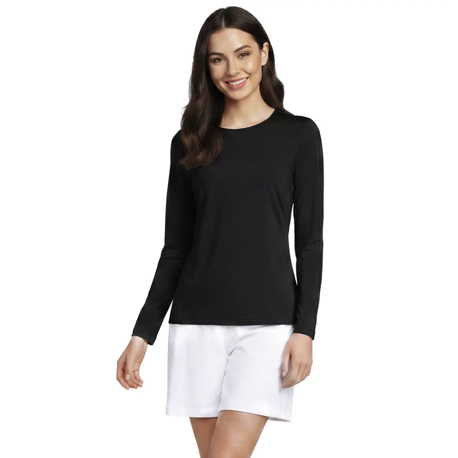 Women's Long Sleeve Crewneck Garden Tee   Sunshade UPF 50 Quick Dry view 3