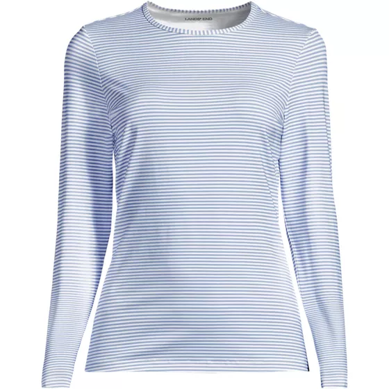 Women's Plus Size Long Sleeve Crewneck Garden Tee - Sunshade UPF 50 Quick Dry - primary