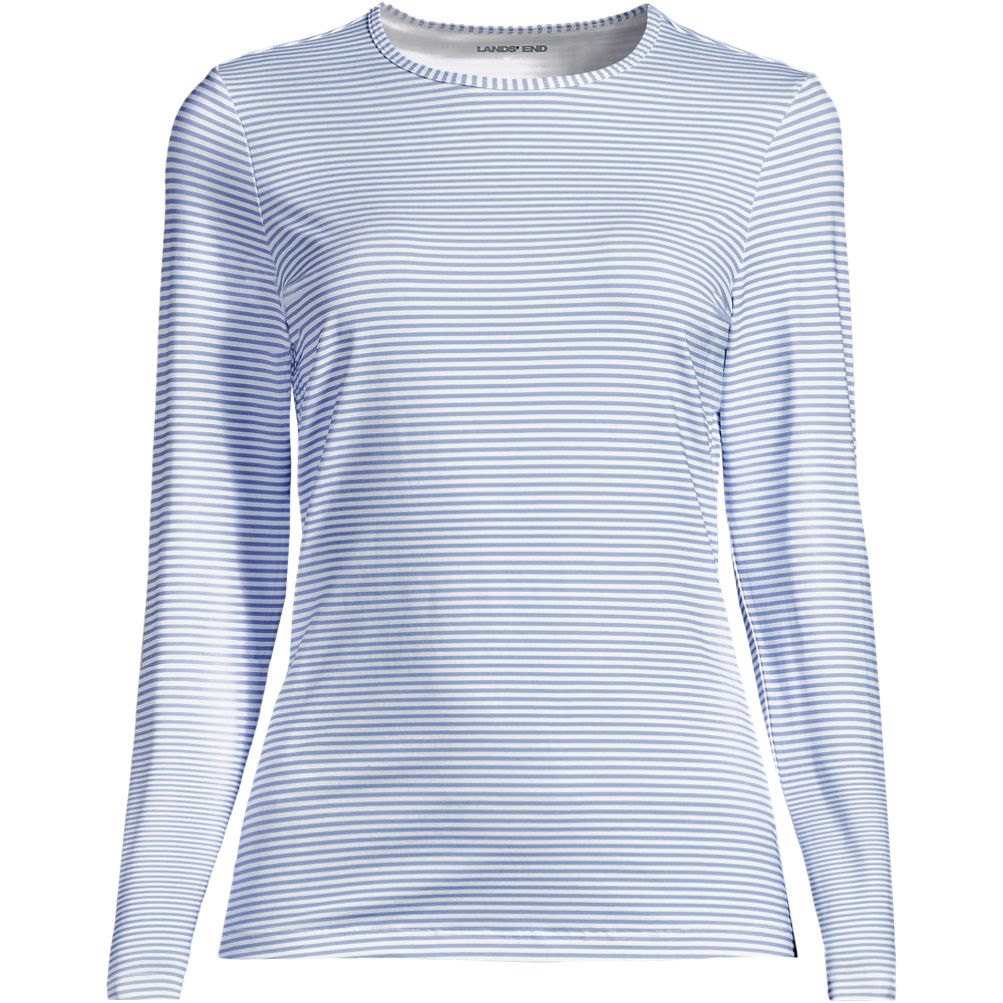 Women's Long Sleeve Crewneck Garden Tee - Sunshade UPF 50 Quick