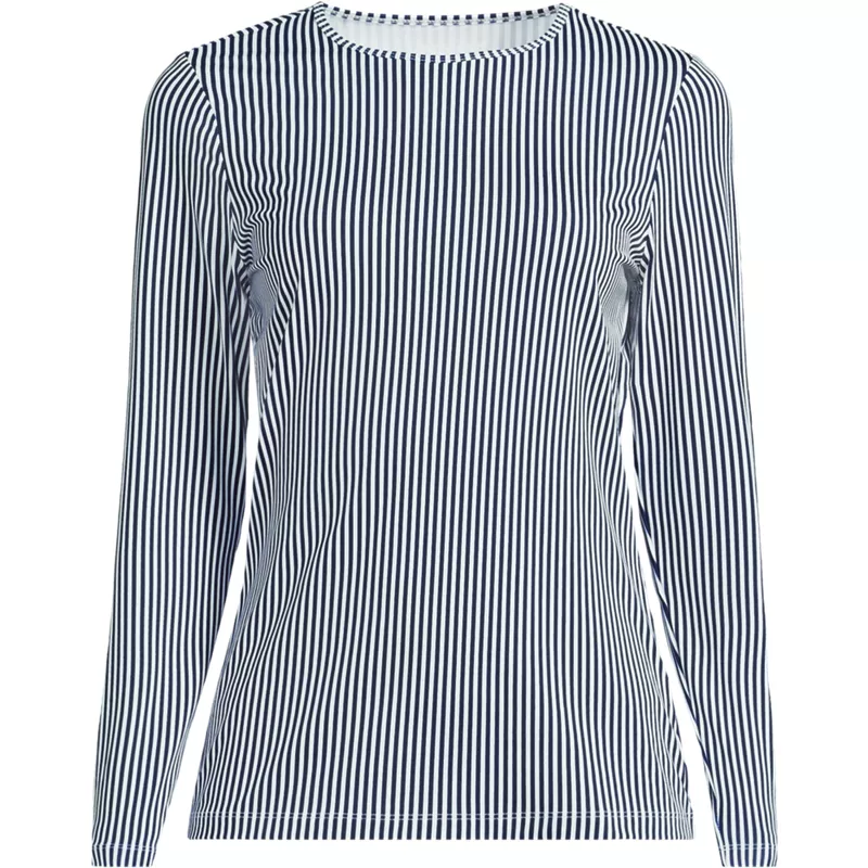 Women's Long Sleeve Crewneck Garden Tee - Sunshade UPF 50 Quick Dry, Front