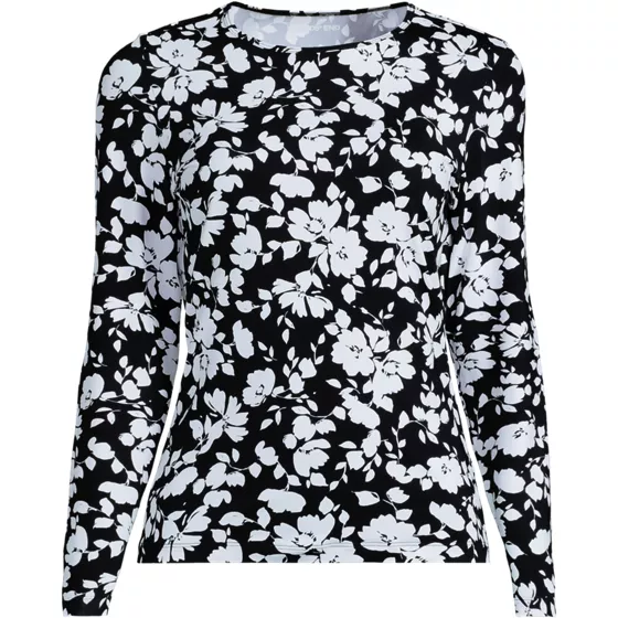 Women's Tall Long Sleeve Crewneck Garden Tee - Sunshade UPF 50 Quick Dry - primary