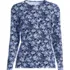 Women's Petite Long Sleeve Crewneck Garden Tee - Sunshade UPF 50 Quick Dry, Front