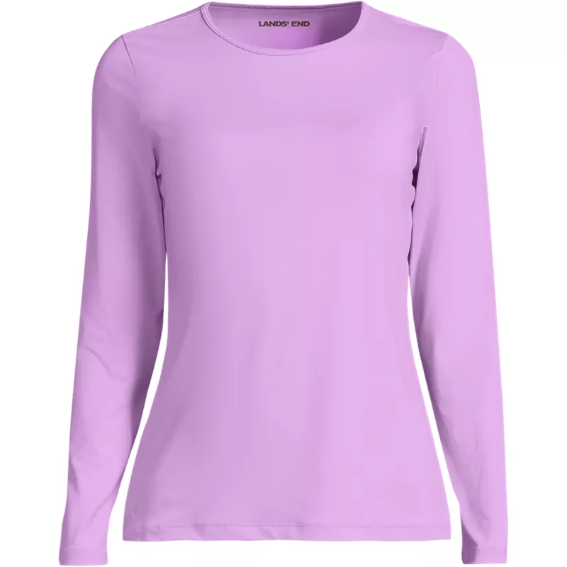 Women's Long Sleeve Crewneck Garden Tee - Sunshade UPF 50 Quick Dry, Front