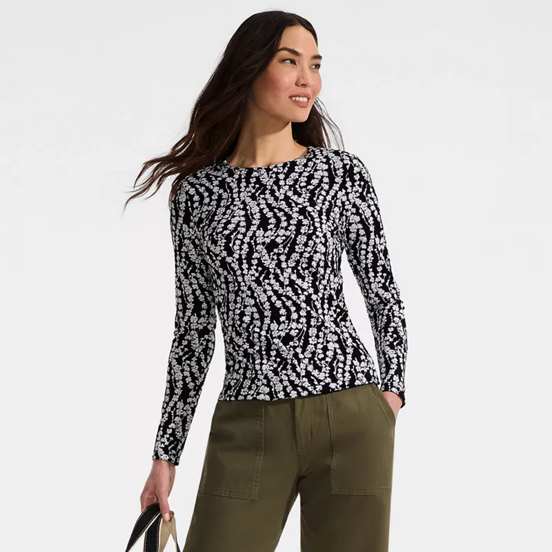 Women's Tall Long Sleeve Crewneck Garden Tee - Sunshade UPF 50 Quick Dry, alternative image