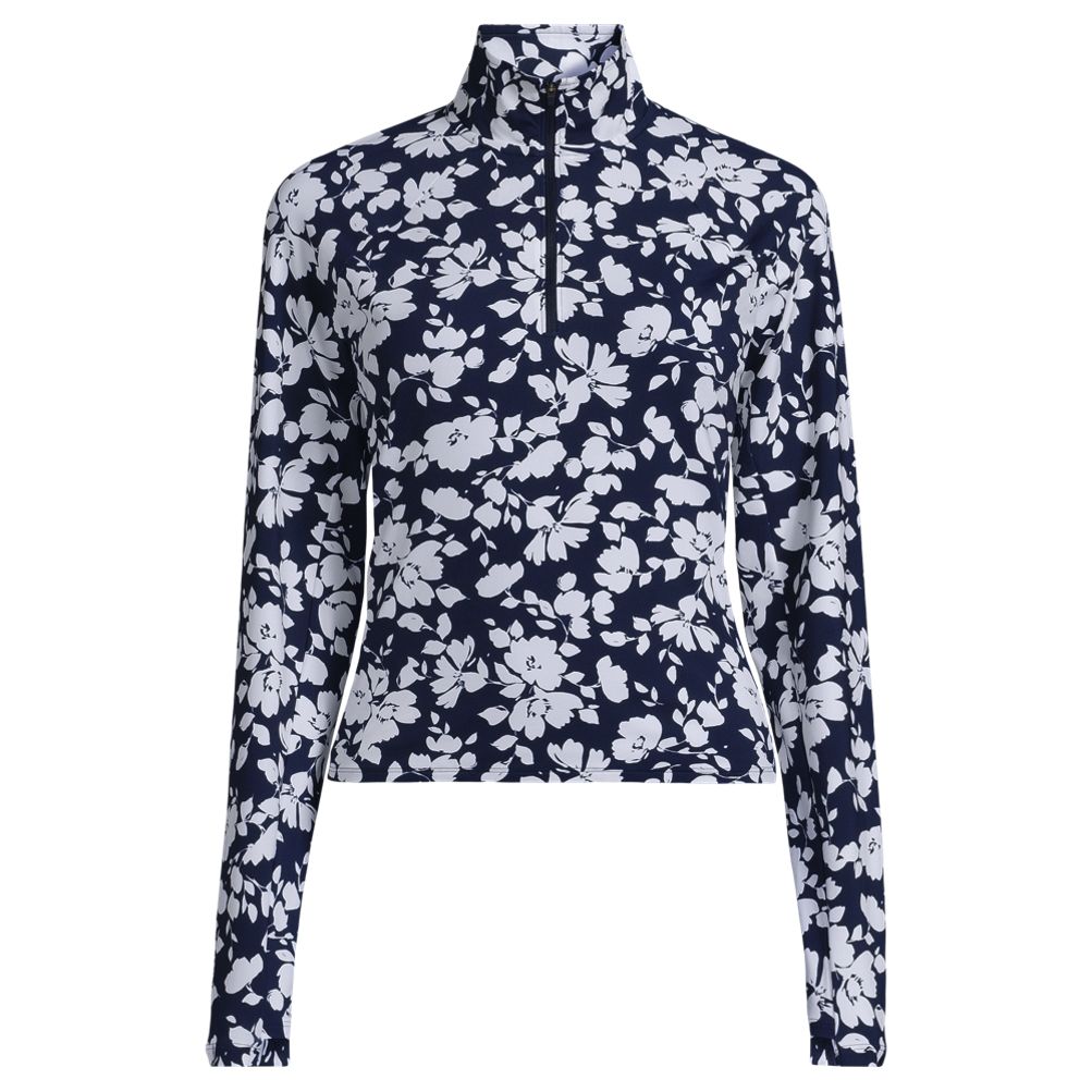 Women's SunShade UPF 50 Quarter Zip Rash Guard | Lands' End