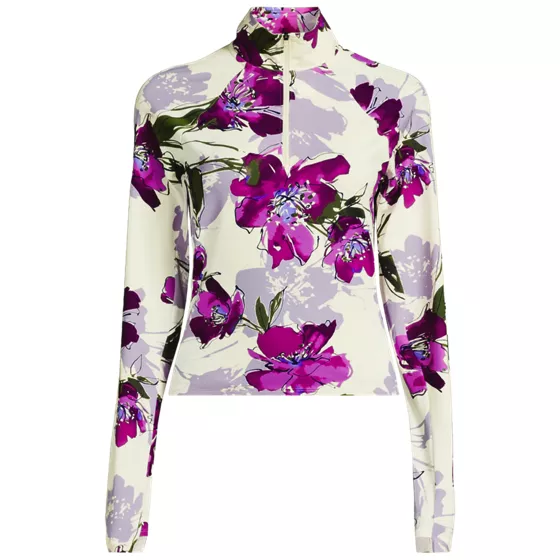 Women's Petite SunShade UPF 50 Quarter Zip Rash Guard - primary