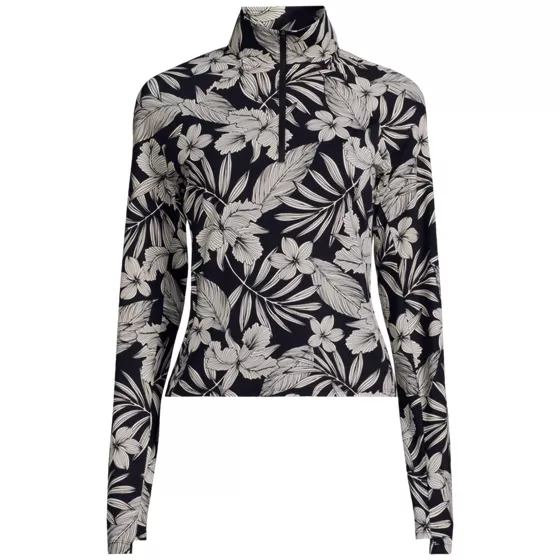Women's Petite SunShade UPF 50 Quarter Zip Rash Guard - primary