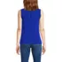 Women's Lightweight Jersey Button Front Lace Trim Tank, Back