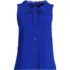 Women's Lightweight Jersey Button Front Lace Trim Tank, Front