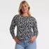 Women's Plus Size Long Sleeve Crewneck Garden Tee - Sunshade UPF 50 Quick Dry, alternative image