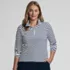Women's Plus Size SunShade UPF 50 Quarter Zip Rash Guard, alternative image