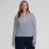 Women's Plus Size SunShade UPF 50 Quarter Zip Rash Guard, Front