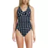 Women's Pique Knot Twist Halter Tankini Top , Front