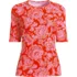 Women's Elbow Sleeve Crewneck Garden Tee- Sunshade UPF 50 Quick Dry, Front