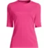 Women's Petite Elbow Sleeve Crewneck Garden Tee- Sunshade UPF 50 Quick Dry, Front