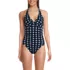 Women's Pique Knot Twist Halter One Piece, Front