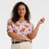 Women's Plus Size Elbow Sleeve Crewneck Garden Tee- Sunshade UPF 50 Quick Dry, alternative image