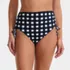 Women's Pique High Waisted Adjustable Bikini Bottoms, Front